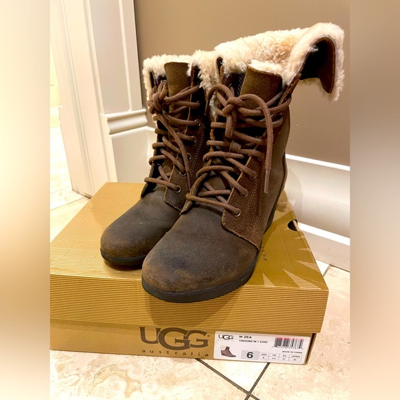 UGG High Heel Warm Boots - Picture 2 of 5